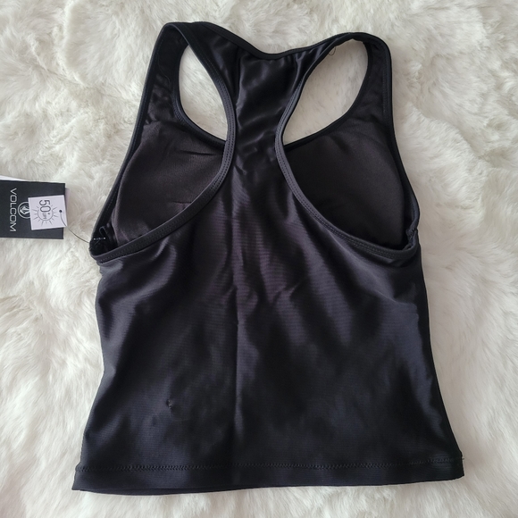 🐠VOLCOM BRAND NEW GIRLS SIMPLY CORE TANKINI BIKINI TOP SIZE S (7/8) - Picture 5 of 5